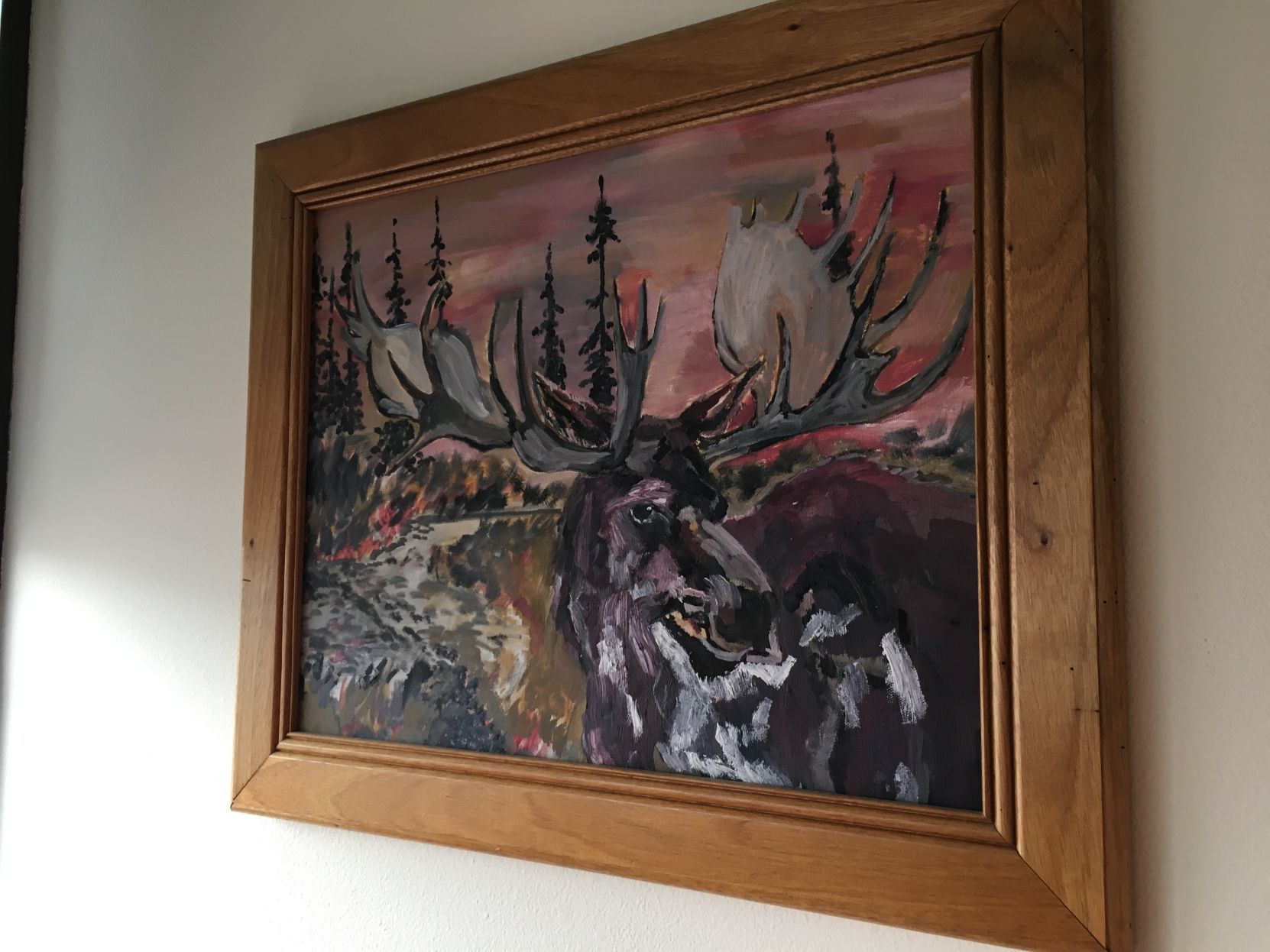 Phillip Benjamin's moose painting